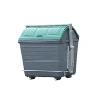 Teollisuuden hyvälaatuinen 3200 litran siirrettävä roskavaunu tukkumyyntiin